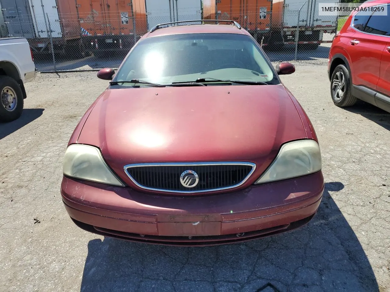 2003 Mercury Sable Gs VIN: 1MEFM58U93A618269 Lot: 58146524