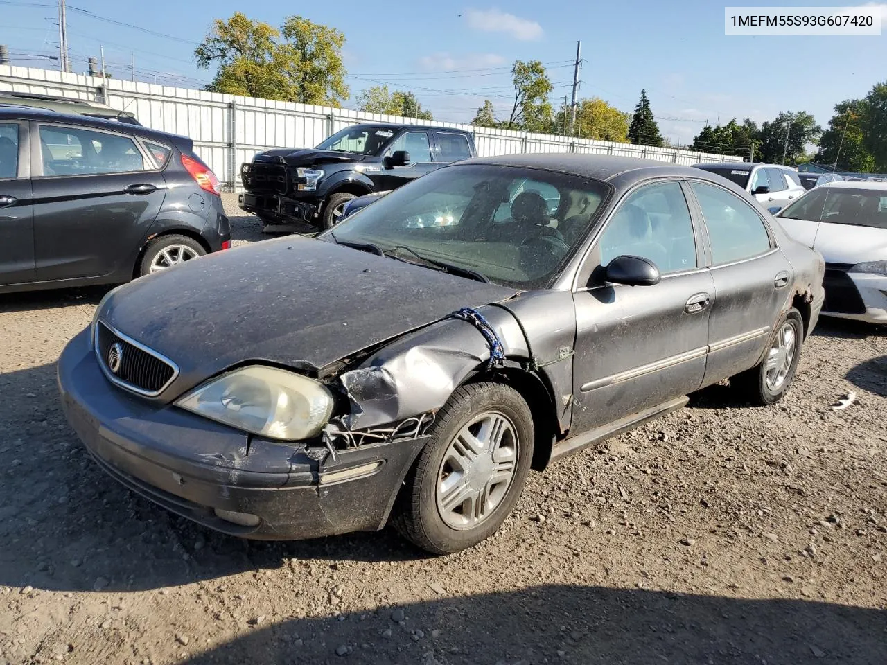 2003 Mercury Sable Ls Premium VIN: 1MEFM55S93G607420 Lot: 70706984