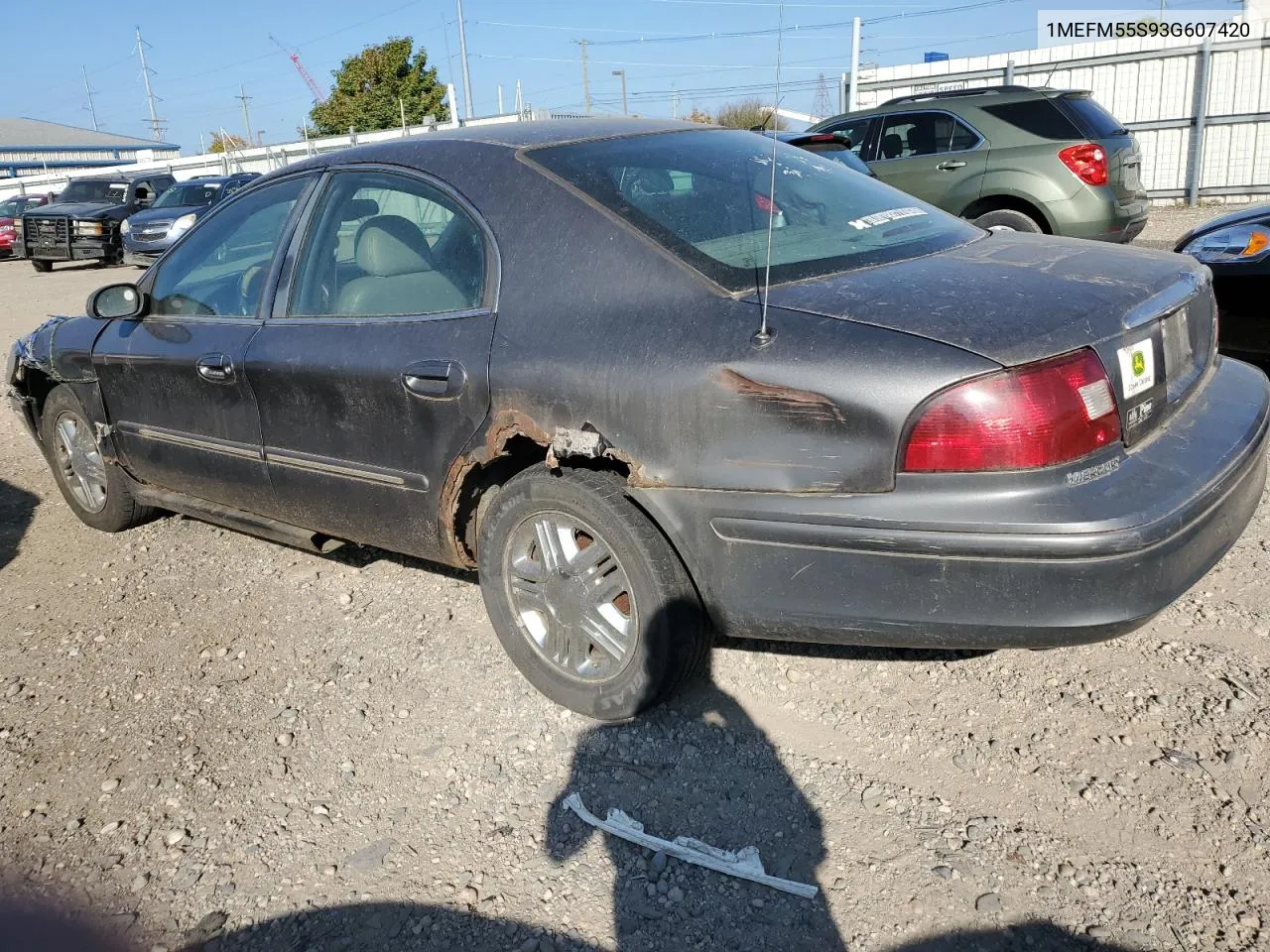 2003 Mercury Sable Ls Premium VIN: 1MEFM55S93G607420 Lot: 70706984