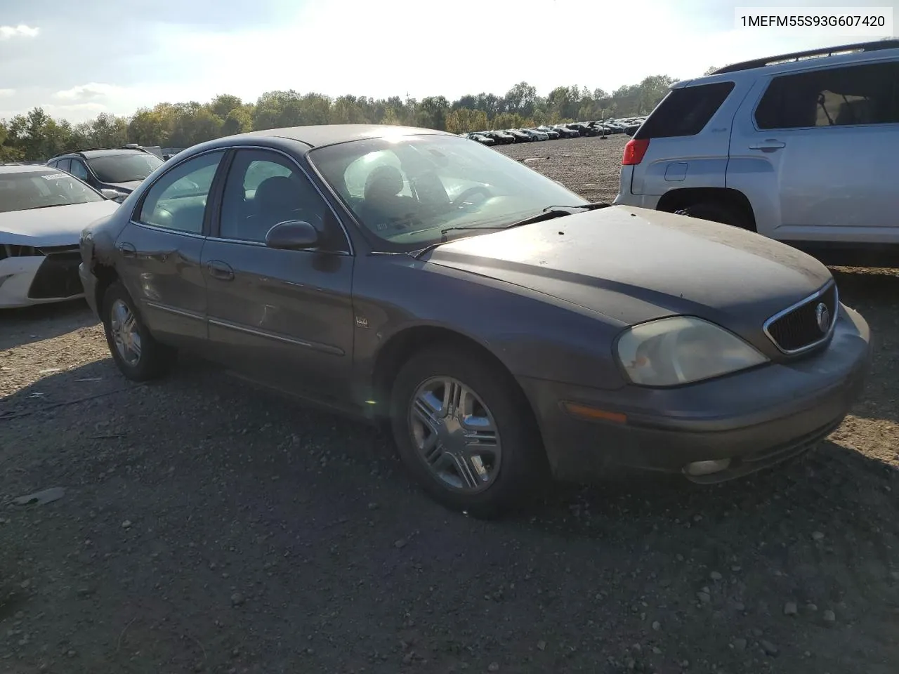 2003 Mercury Sable Ls Premium VIN: 1MEFM55S93G607420 Lot: 70706984