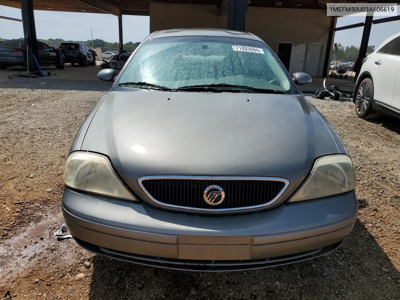 2003 Mercury Sable Gs VIN: 1MEFM50U03A606619 Lot: 71093694