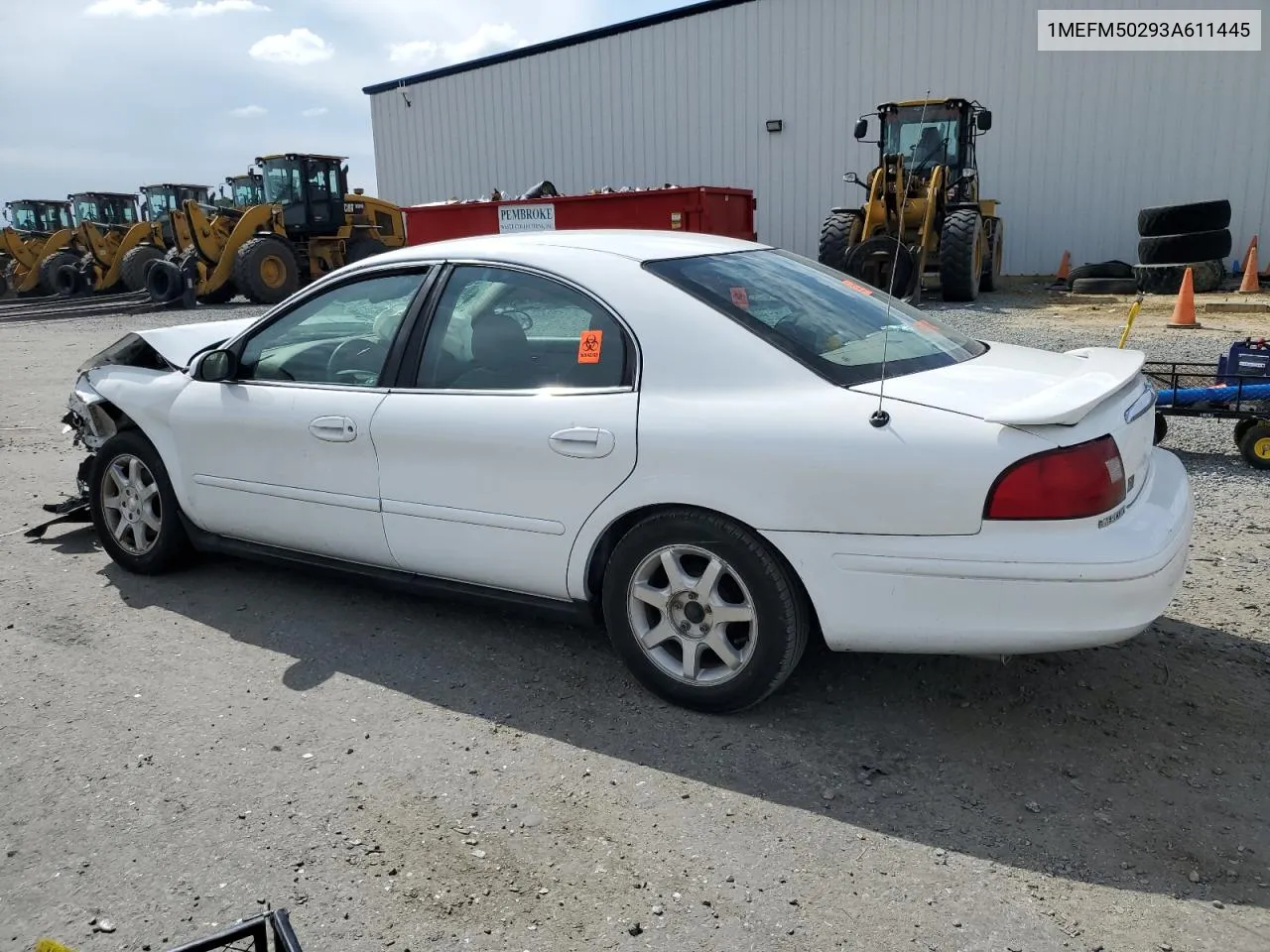 2003 Mercury Sable Gs VIN: 1MEFM50293A611445 Lot: 71189124