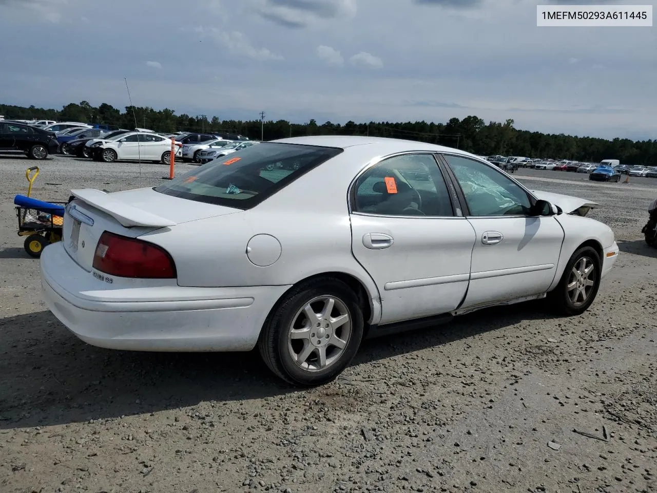 2003 Mercury Sable Gs VIN: 1MEFM50293A611445 Lot: 71189124