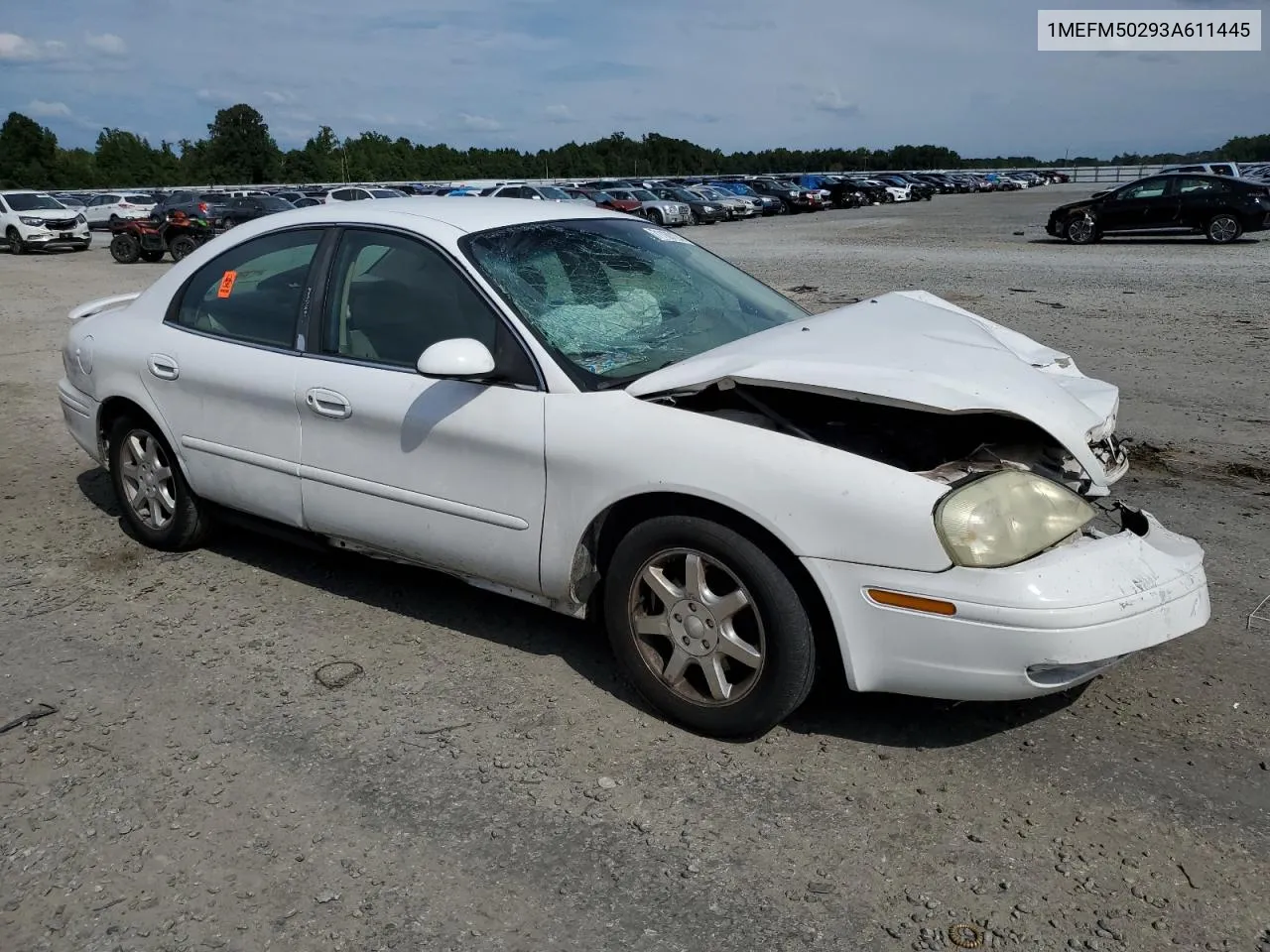 2003 Mercury Sable Gs VIN: 1MEFM50293A611445 Lot: 71189124