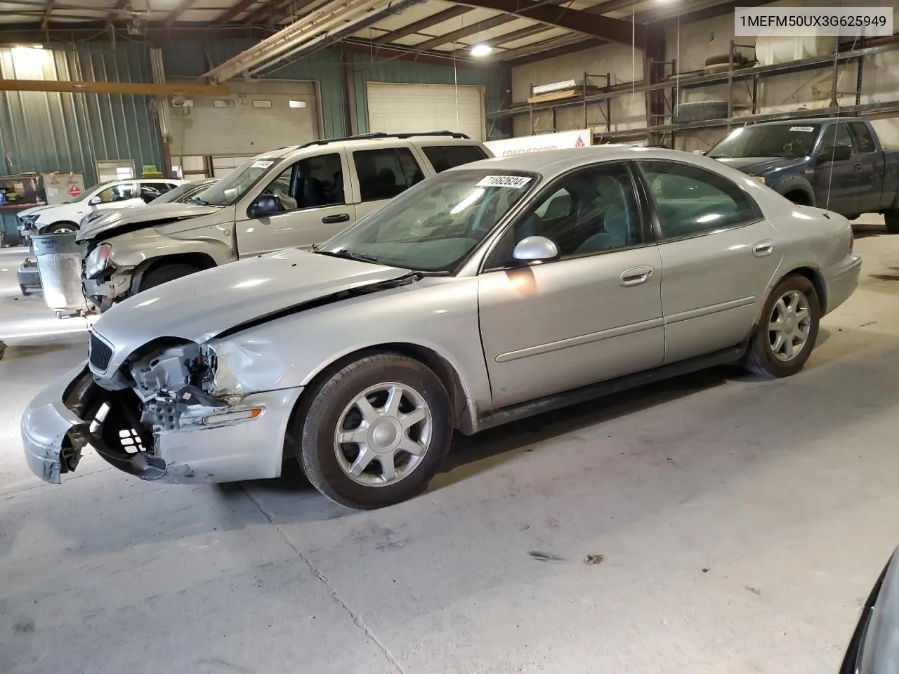 2003 Mercury Sable Gs VIN: 1MEFM50UX3G625949 Lot: 71662624