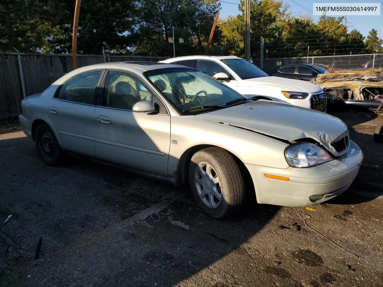 2003 Mercury Sable Ls Premium VIN: 1MEFM55S03G614997 Lot: 72393604