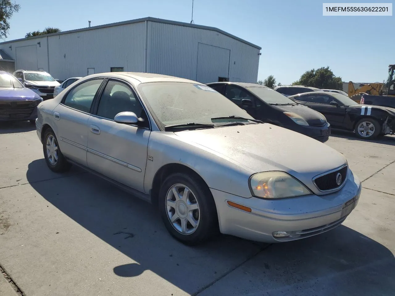 2003 Mercury Sable Ls Premium VIN: 1MEFM55S63G622201 Lot: 72702114