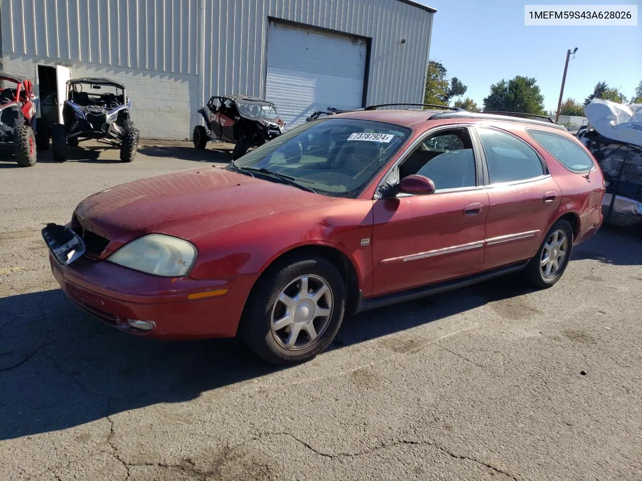 2003 Mercury Sable Ls Premium VIN: 1MEFM59S43A628026 Lot: 73787924