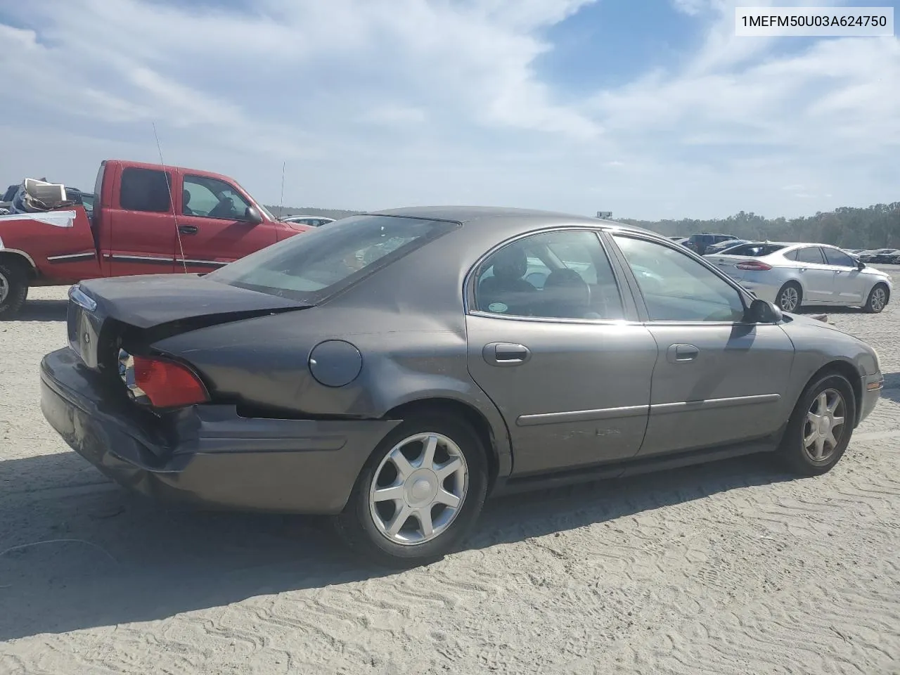 2003 Mercury Sable Gs VIN: 1MEFM50U03A624750 Lot: 74446124