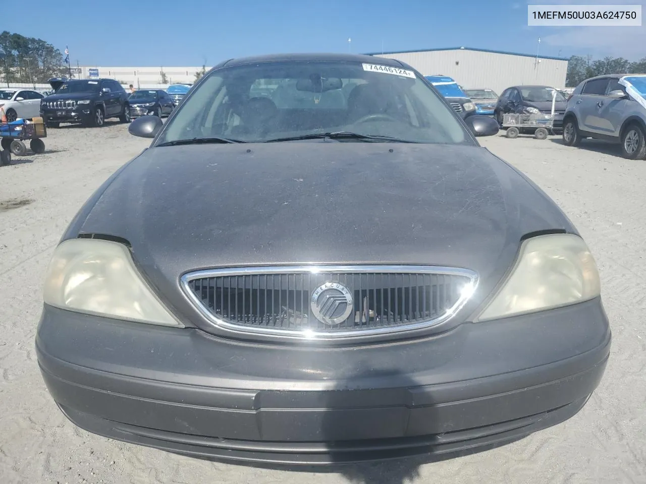 2003 Mercury Sable Gs VIN: 1MEFM50U03A624750 Lot: 74446124