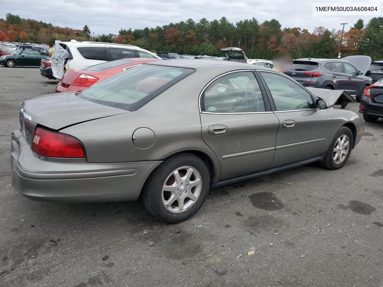 2003 Mercury Sable Gs VIN: 1MEFM50U03A608404 Lot: 78488894