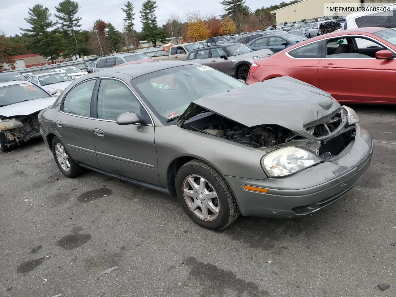 2003 Mercury Sable Gs VIN: 1MEFM50U03A608404 Lot: 78488894