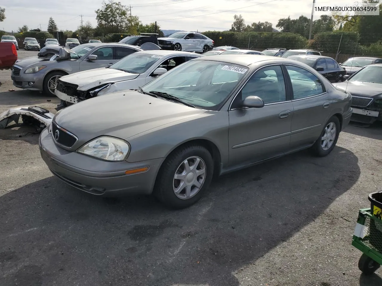 2003 Mercury Sable Gs VIN: 1MEFM50UX3G634599 Lot: 79214634