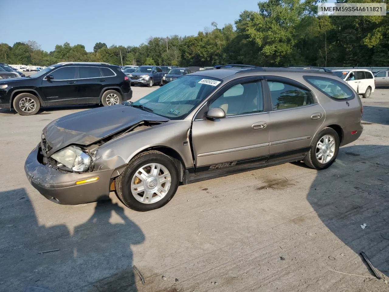 2004 Mercury Sable Ls Premium VIN: 1MEFM59S54A611821 Lot: 68909324