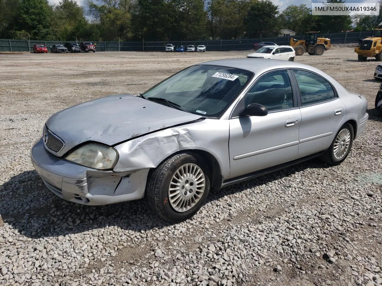 2004 Mercury Sable Gs VIN: 1MEFM50UX4A619346 Lot: 71295284