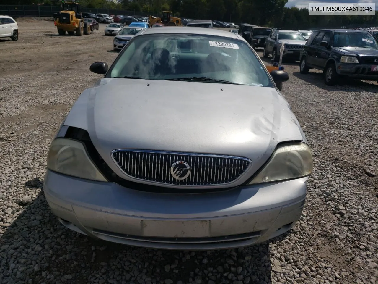 2004 Mercury Sable Gs VIN: 1MEFM50UX4A619346 Lot: 71295284