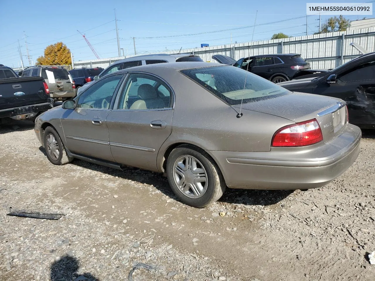 2004 Mercury Sable Ls Premium VIN: 1MEHM55S04G610992 Lot: 75834474