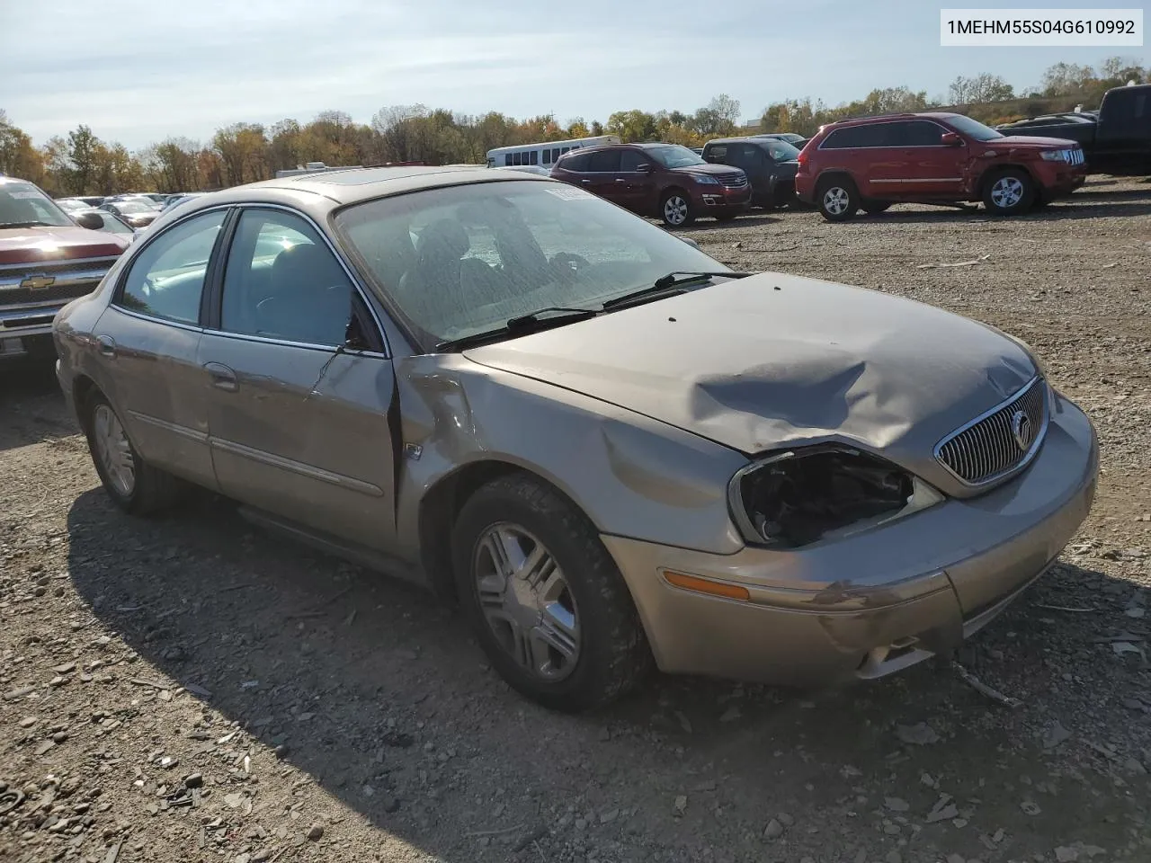 2004 Mercury Sable Ls Premium VIN: 1MEHM55S04G610992 Lot: 75834474