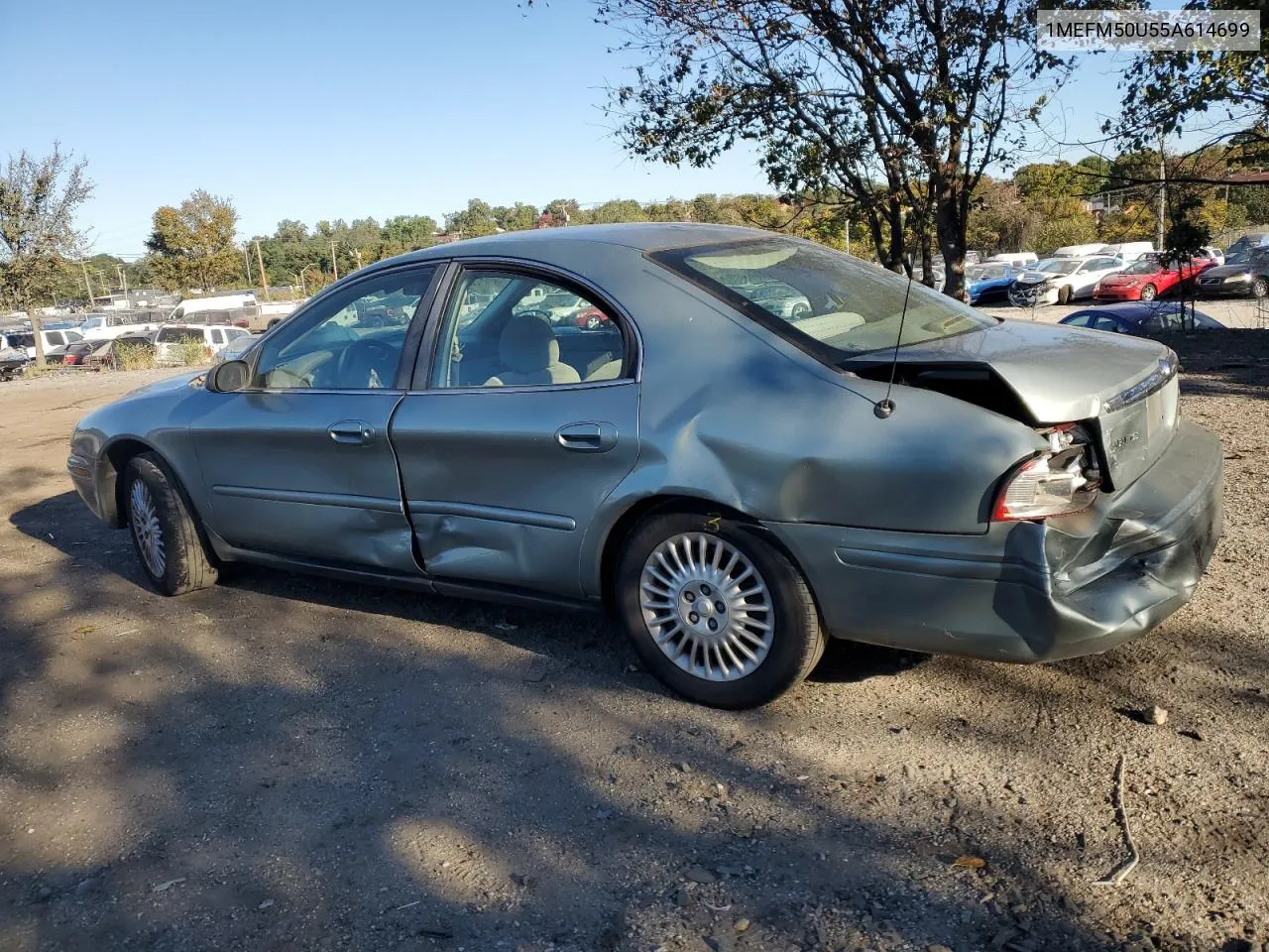 2005 Mercury Sable Gs VIN: 1MEFM50U55A614699 Lot: 71934004