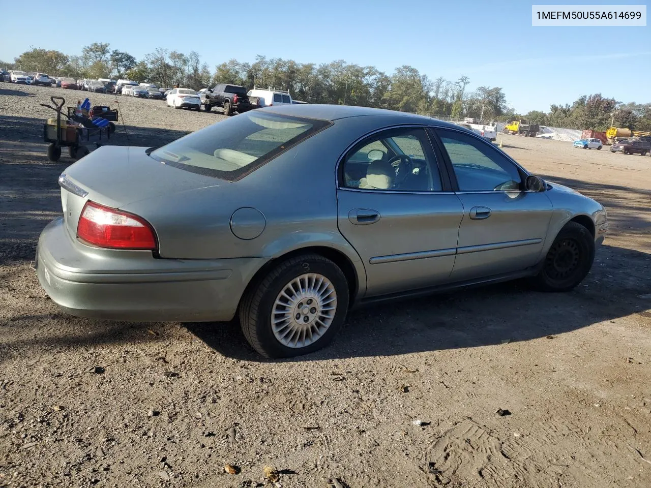 2005 Mercury Sable Gs VIN: 1MEFM50U55A614699 Lot: 71934004