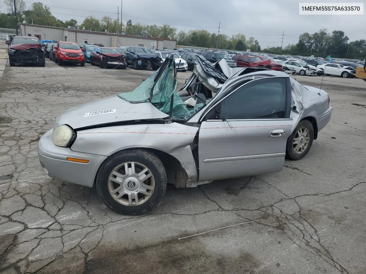 2005 Mercury Sable Ls Premium VIN: 1MEFM55S75A633570 Lot: 72925484