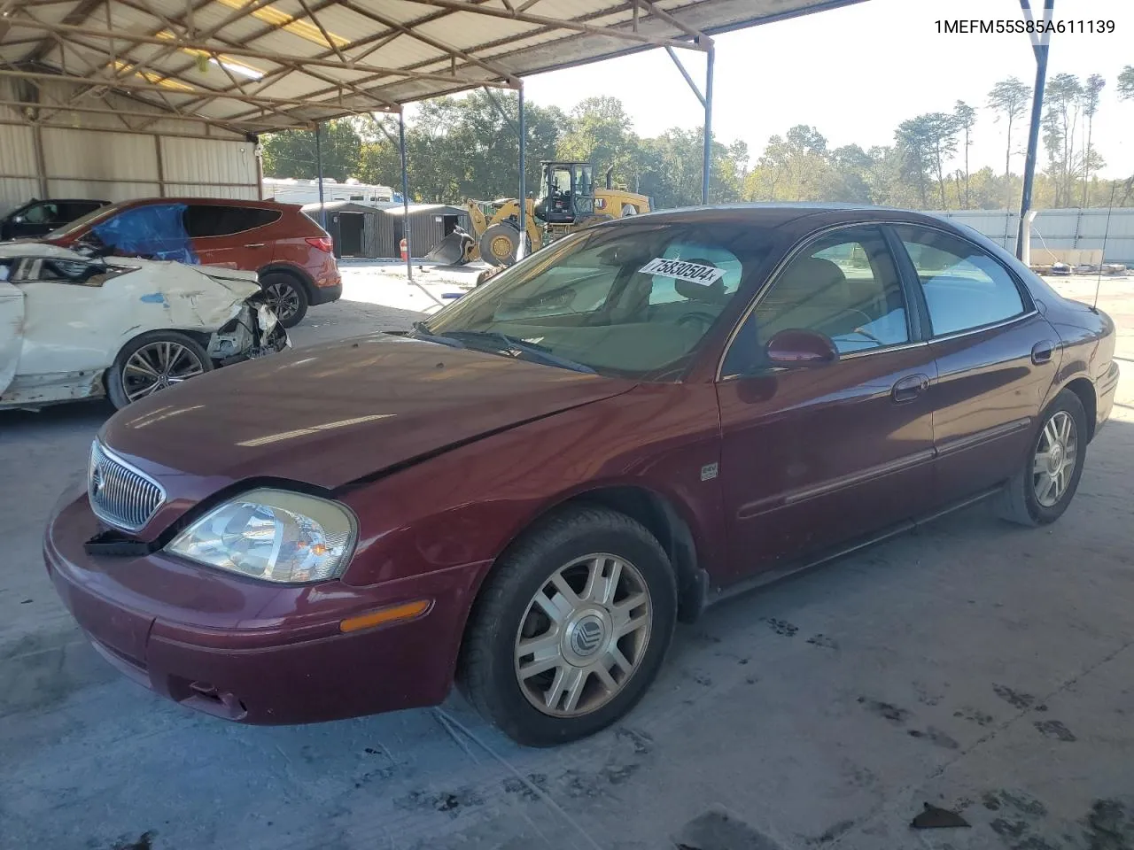 2005 Mercury Sable Ls Premium VIN: 1MEFM55S85A611139 Lot: 75830504