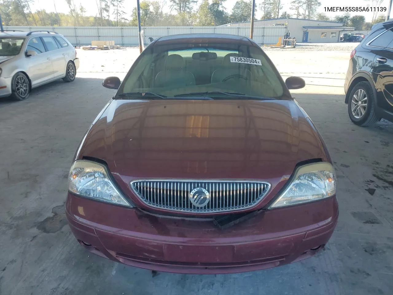 2005 Mercury Sable Ls Premium VIN: 1MEFM55S85A611139 Lot: 75830504