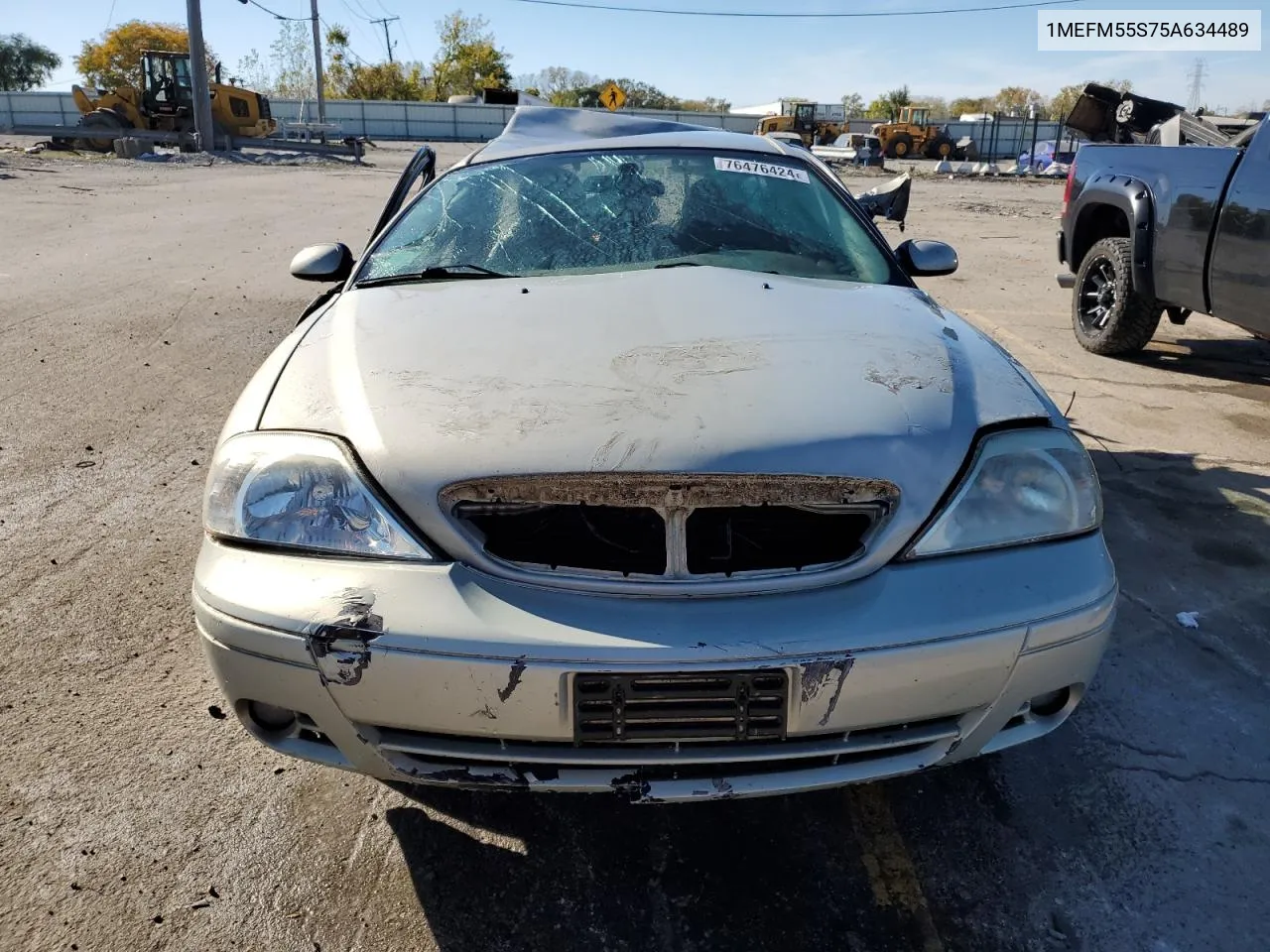 2005 Mercury Sable Ls Premium VIN: 1MEFM55S75A634489 Lot: 76476424