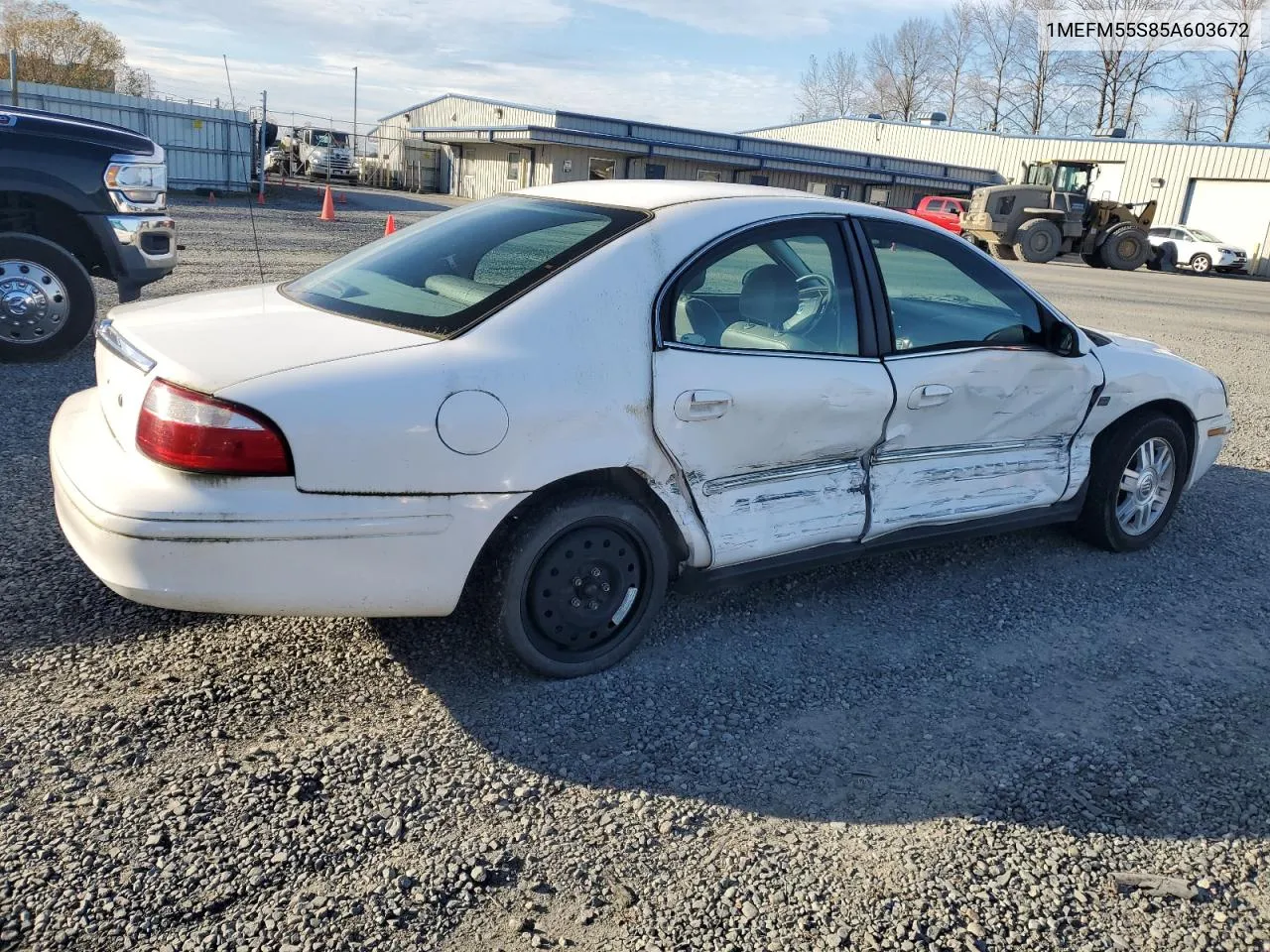 2005 Mercury Sable Ls Premium VIN: 1MEFM55S85A603672 Lot: 80120964