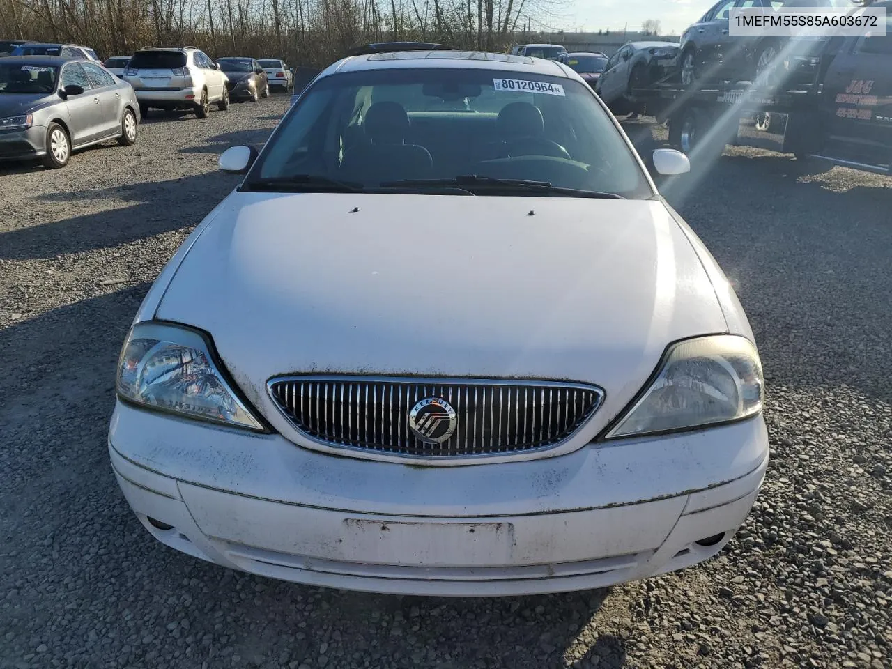 2005 Mercury Sable Ls Premium VIN: 1MEFM55S85A603672 Lot: 80120964