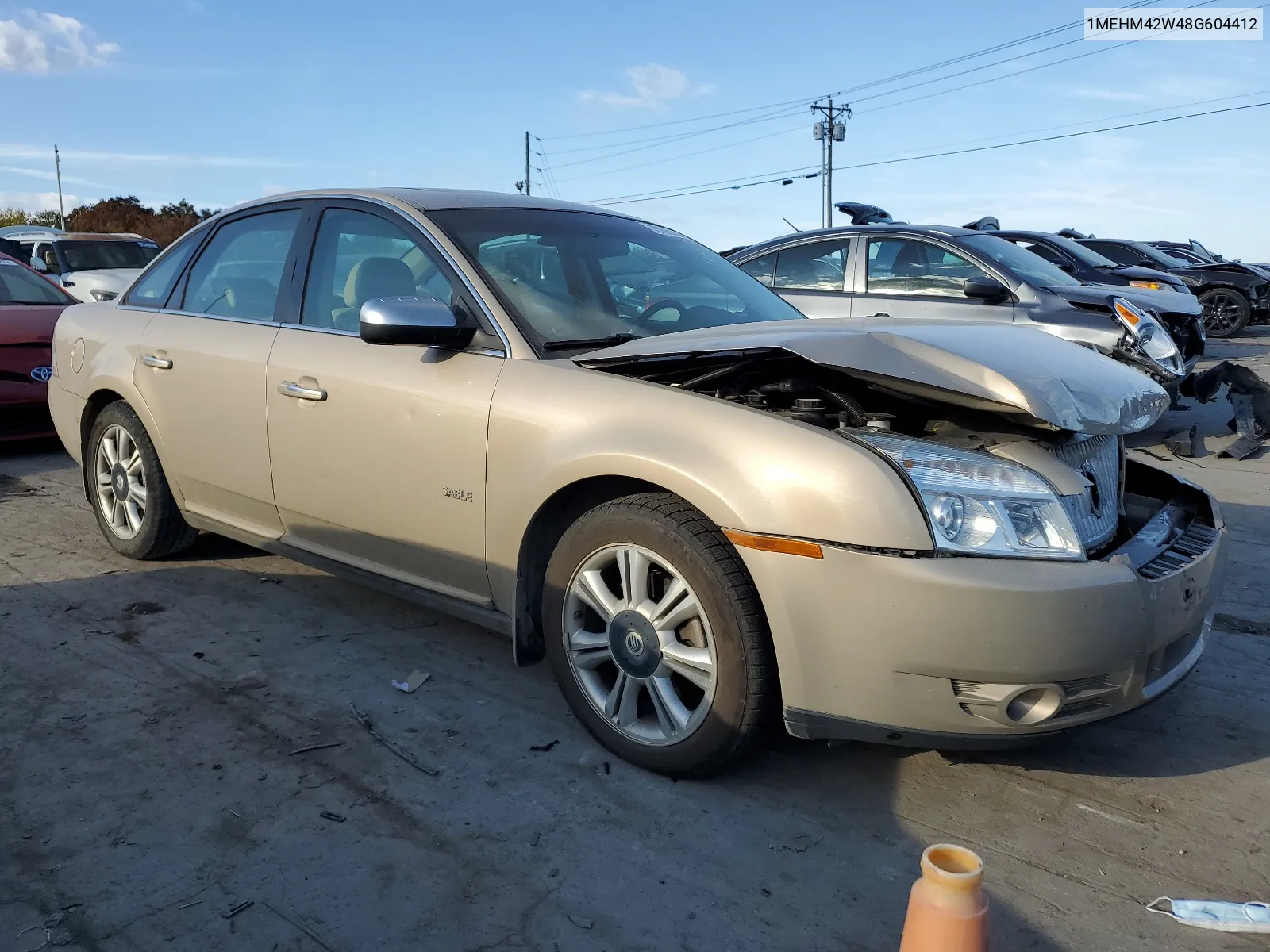 2008 Mercury Sable Premier VIN: 1MEHM42W48G604412 Lot: 66680094