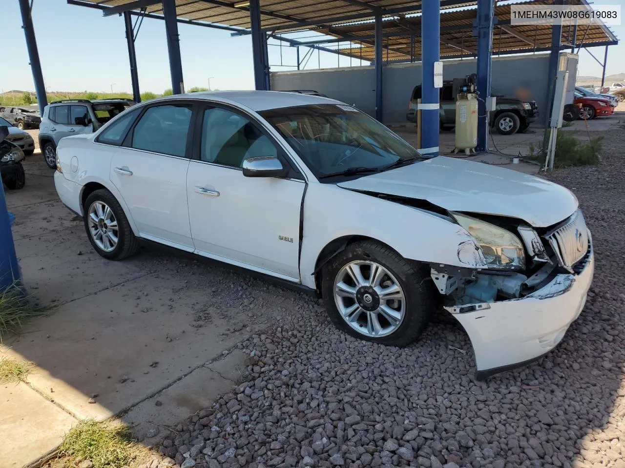 2008 Mercury Sable Premier VIN: 1MEHM43W08G619083 Lot: 68663894