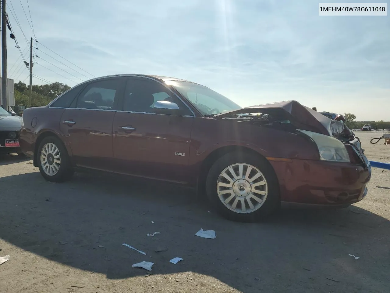 1MEHM40W78G611048 2008 Mercury Sable Luxury