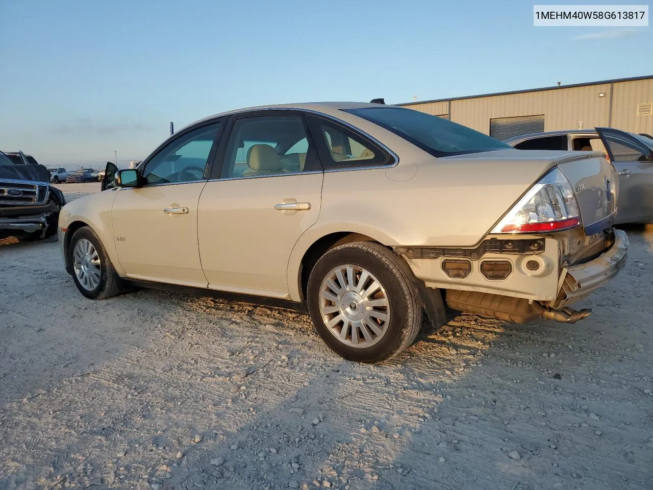 2008 Mercury Sable Luxury VIN: 1MEHM40W58G613817 Lot: 69777714