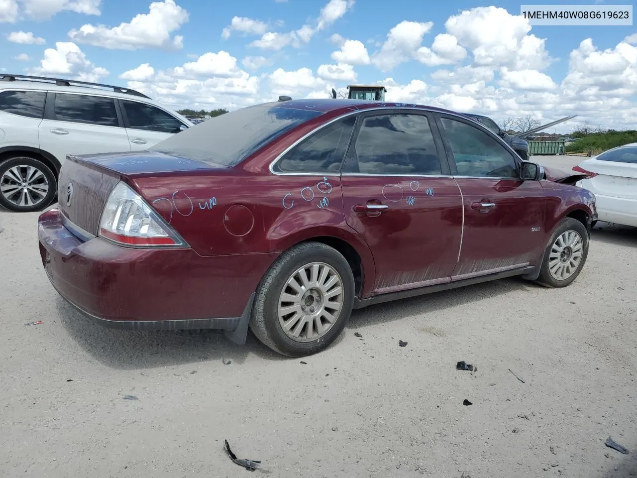 2008 Mercury Sable Luxury VIN: 1MEHM40W08G619623 Lot: 71928004