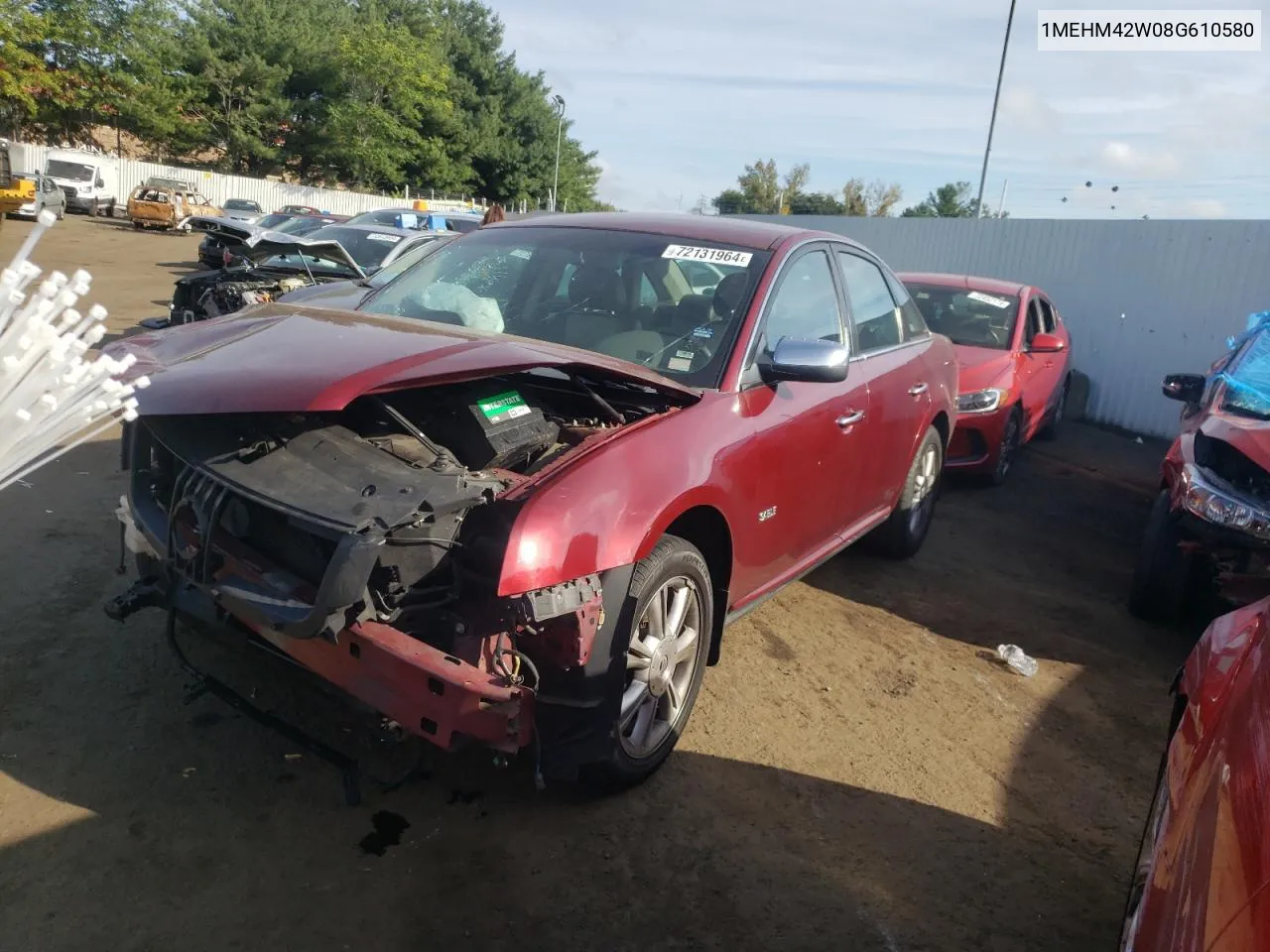 2008 Mercury Sable Premier VIN: 1MEHM42W08G610580 Lot: 72131964