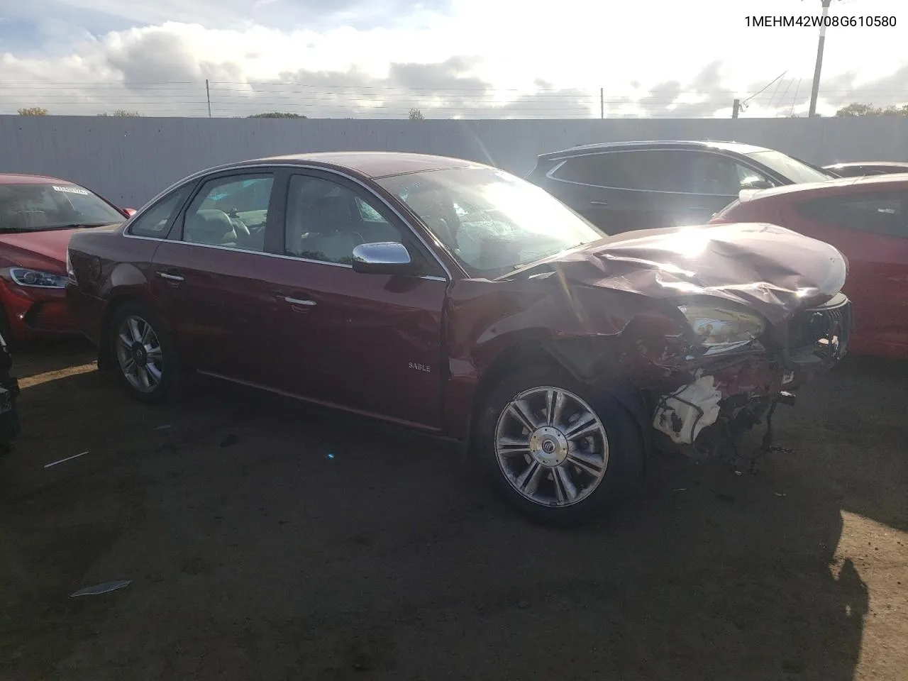 2008 Mercury Sable Premier VIN: 1MEHM42W08G610580 Lot: 72131964