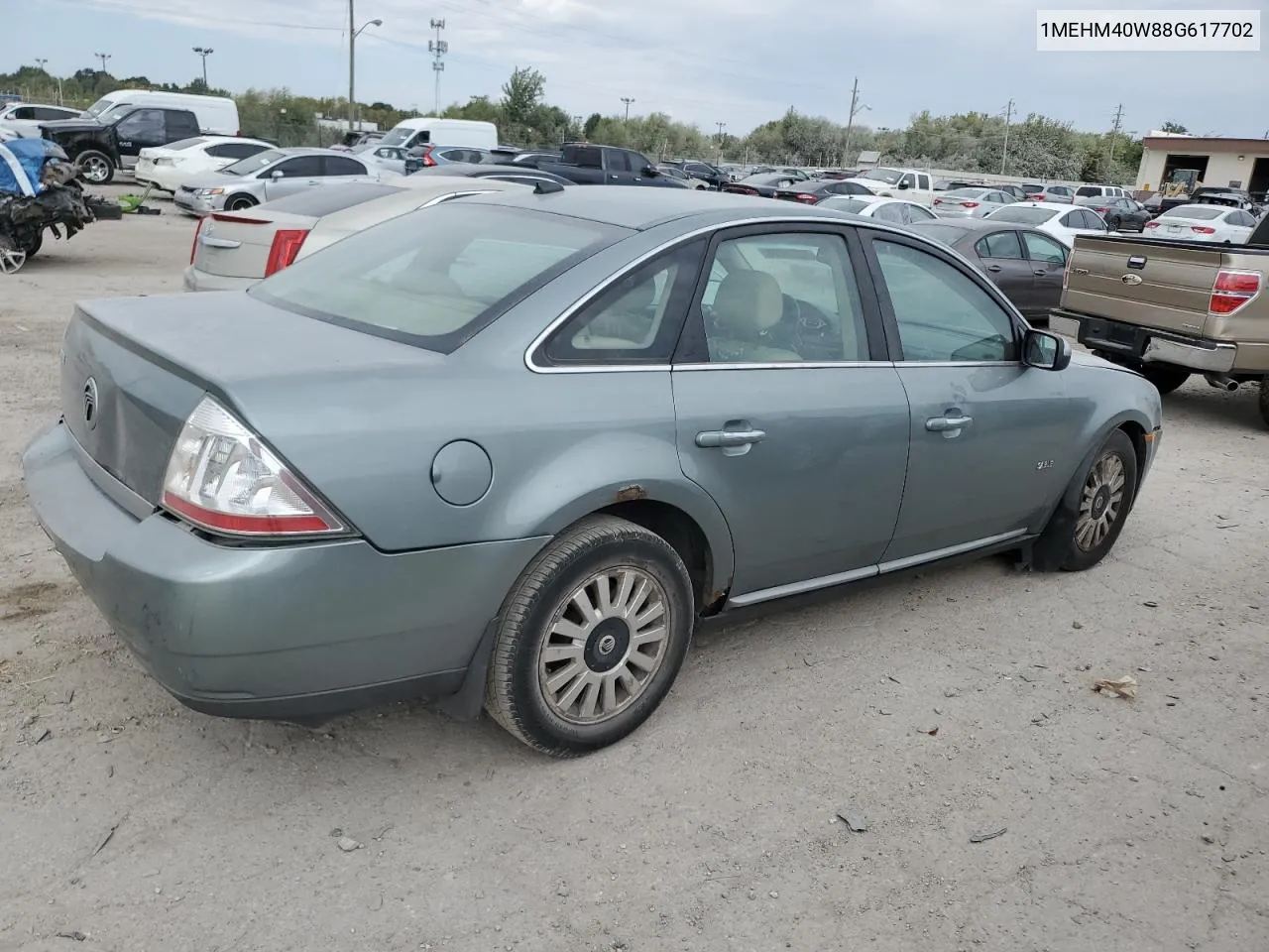 2008 Mercury Sable Luxury VIN: 1MEHM40W88G617702 Lot: 72220634