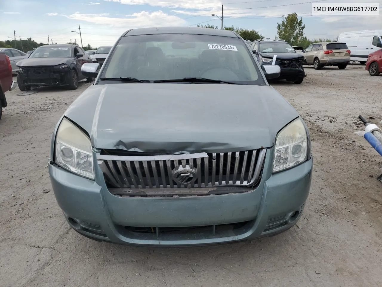 2008 Mercury Sable Luxury VIN: 1MEHM40W88G617702 Lot: 72220634