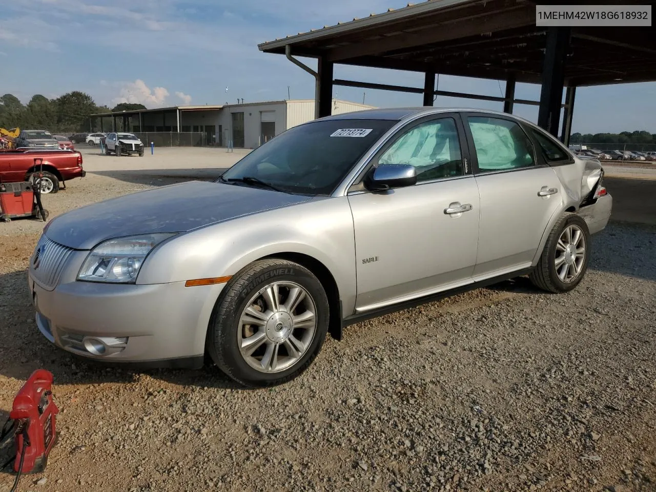 2008 Mercury Sable Premier VIN: 1MEHM42W18G618932 Lot: 72713774