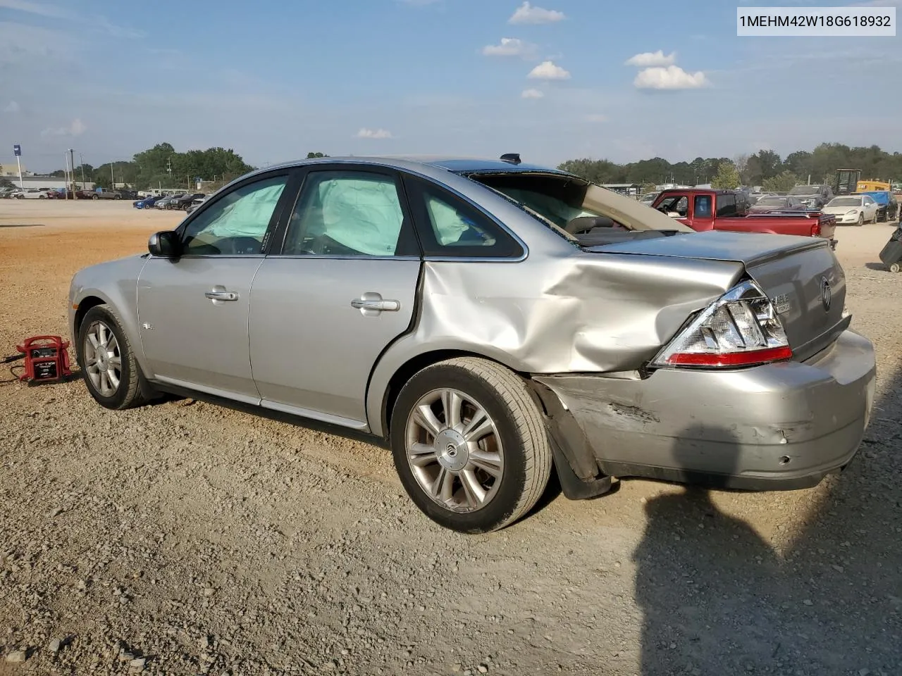 2008 Mercury Sable Premier VIN: 1MEHM42W18G618932 Lot: 72713774