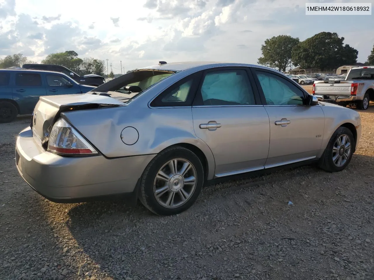 2008 Mercury Sable Premier VIN: 1MEHM42W18G618932 Lot: 72713774