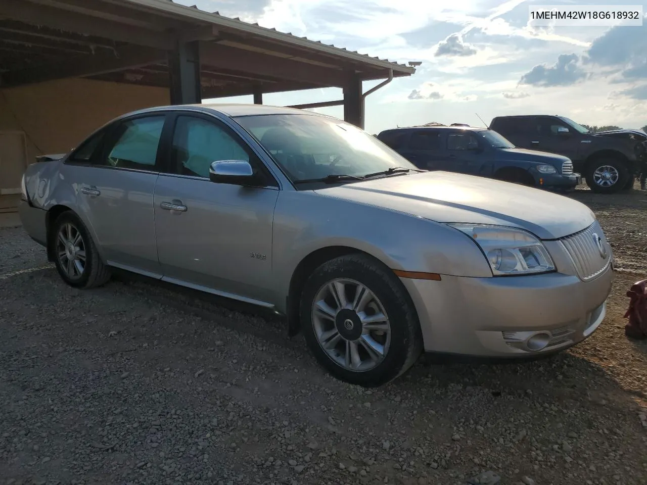 2008 Mercury Sable Premier VIN: 1MEHM42W18G618932 Lot: 72713774