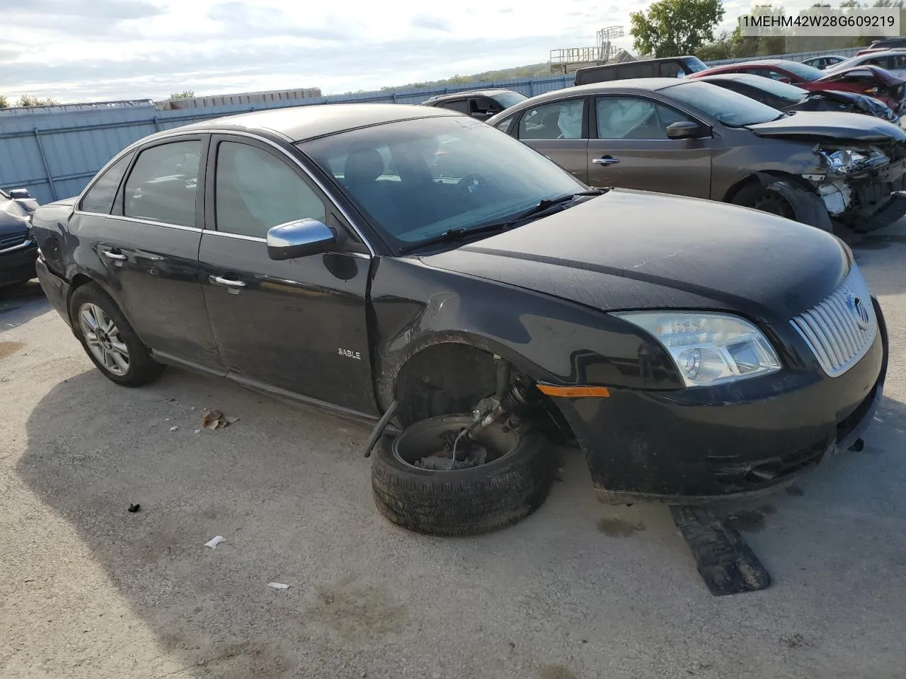 2008 Mercury Sable Premier VIN: 1MEHM42W28G609219 Lot: 73155774