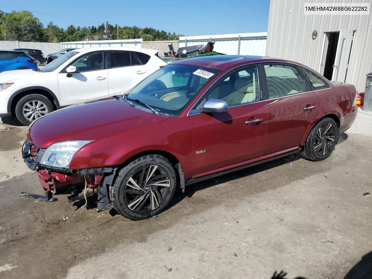 2008 Mercury Sable Premier VIN: 1MEHM42W88G622282 Lot: 73284324