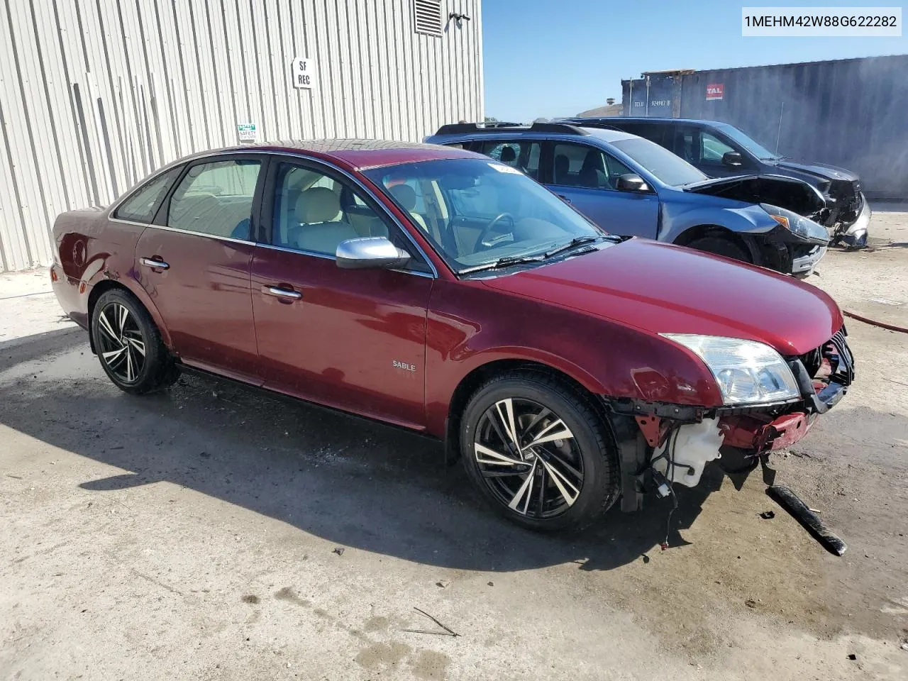 2008 Mercury Sable Premier VIN: 1MEHM42W88G622282 Lot: 73284324