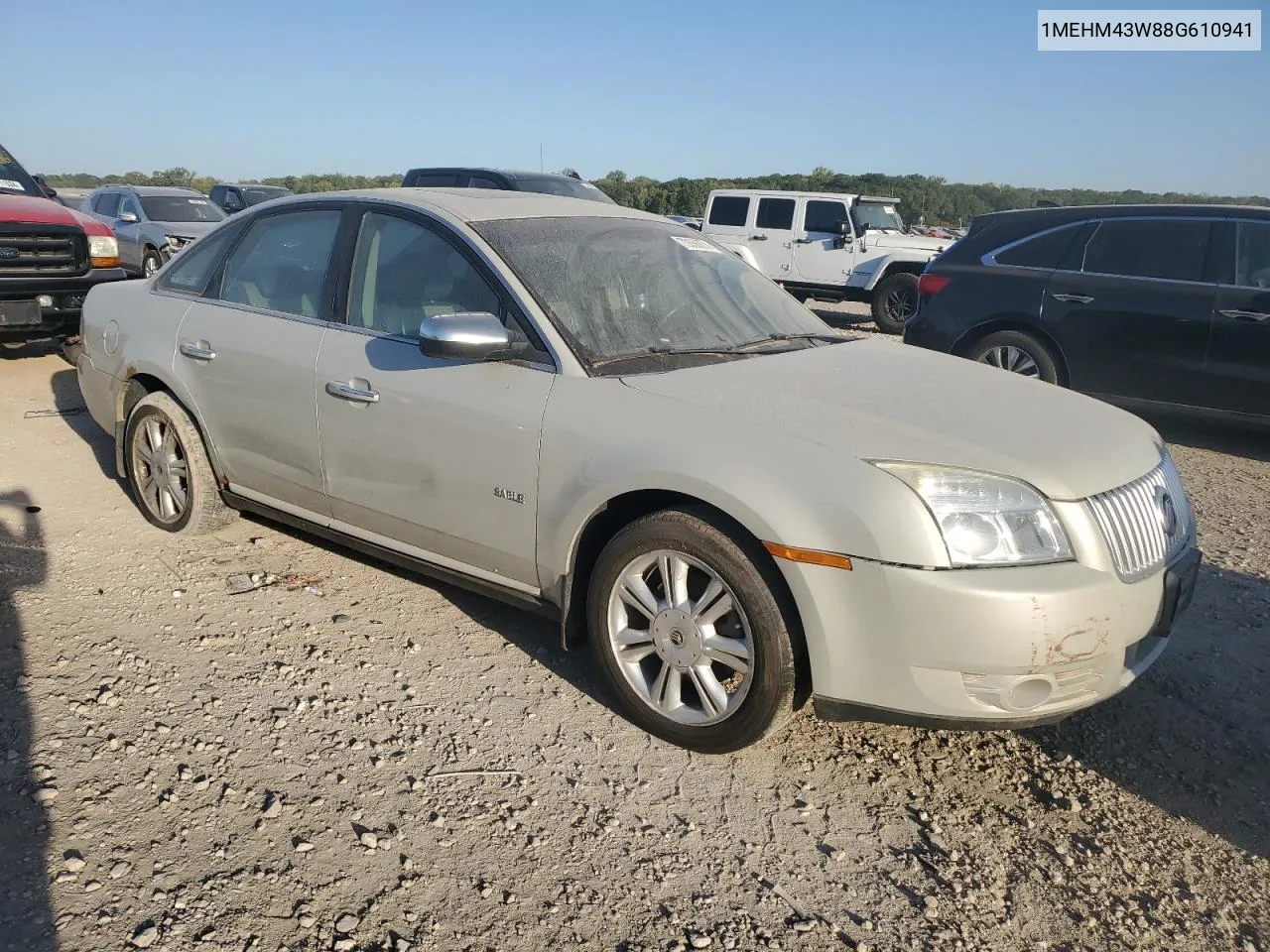 2008 Mercury Sable Premier VIN: 1MEHM43W88G610941 Lot: 73556874