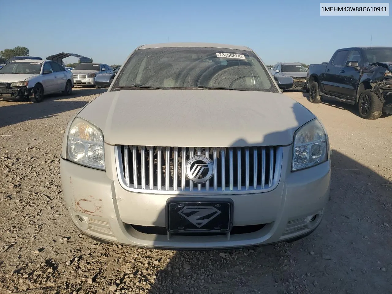 2008 Mercury Sable Premier VIN: 1MEHM43W88G610941 Lot: 73556874