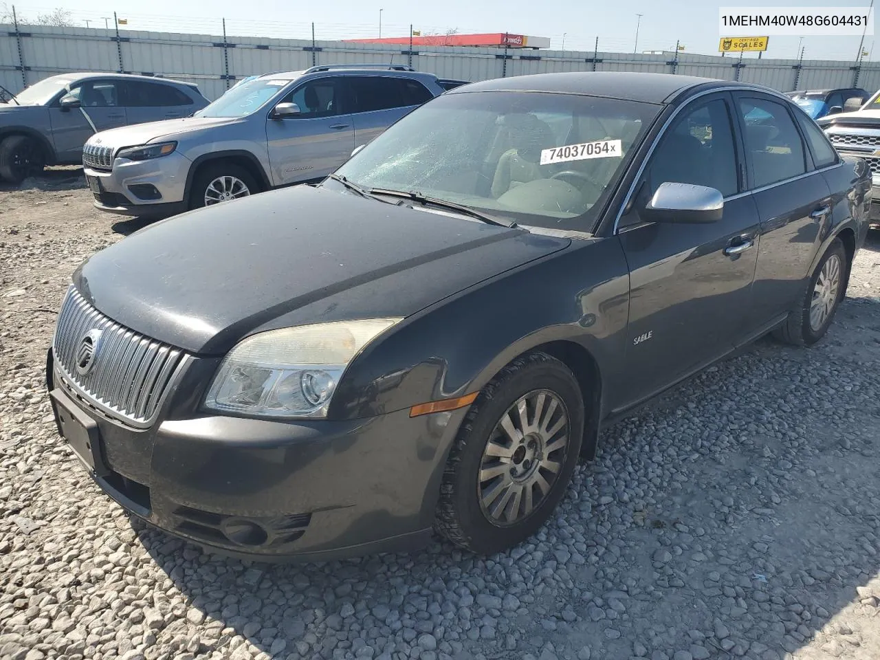 2008 Mercury Sable Luxury VIN: 1MEHM40W48G604431 Lot: 74037054