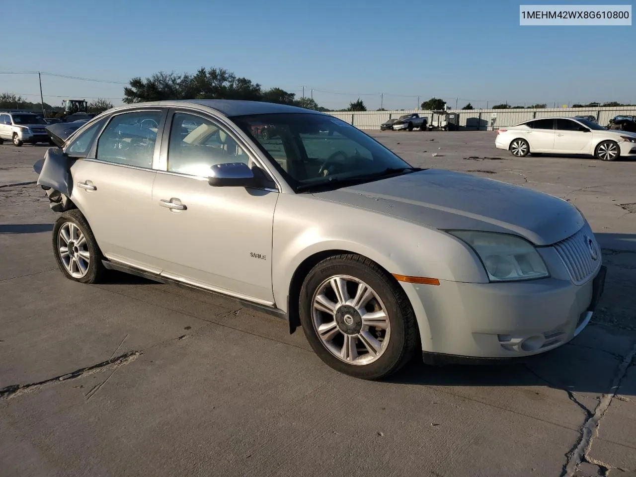 2008 Mercury Sable Premier VIN: 1MEHM42WX8G610800 Lot: 74048594